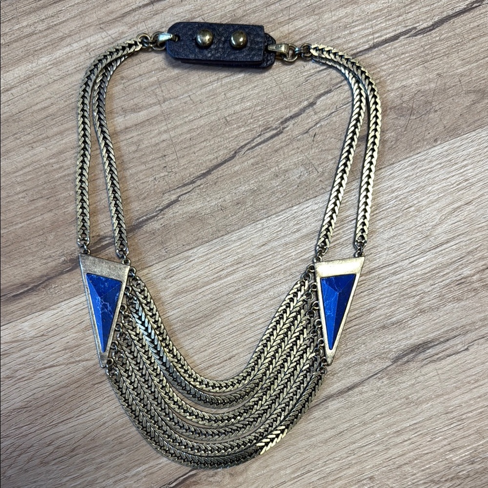 Jenny Bird Stone Frida Collar Necklace EUC